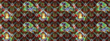 Küçük çiçekteki sevimli çiçek deseni. Raster illüstrasyonu. Çizim.