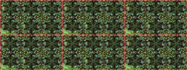 Kusursuz oryantal klasik altın desen. Gri ve yeşil renklerde altın yinelenen elementler içeren Raster soyut arka planı.