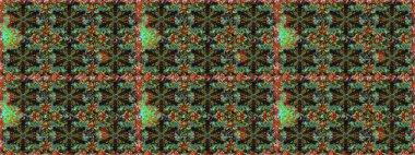 Klasik klasik klasik arka plan. Geleneksel oryantasyon süsü. Kusursuz klasik raster kahverengi, yeşil ve altın desenli.