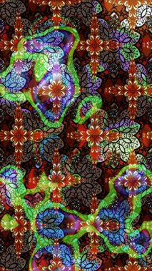 Sevimli çiçek raster deseni. Kahverengi ve siyah renkli çiçekler. Düz Çiçek Elementleri Tasarımı. Renkli Yaz Teması çizim şablonu.