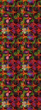 Nazikçe, güzel çiçek arkaplanı. Kahverengi ve siyah renkli çiçekler. Raster çiçek desenli ve çiçekli..