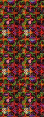 Nazikçe, güzel çiçek arkaplanı. Kahverengi ve siyah renkli çiçekler. Raster çiçek desenli ve çiçekli..