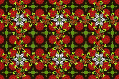 Şirin seamless modeli. Raster çiçek arka plan. Yazdırın. Şirin kumaş deseni. Yaz tema Dikişsiz desen arka plan rengi. Düz çiçek öğeleri tasarım.