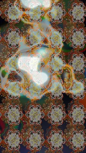 Raster illüstrasyonu. Raster deseni. Soyut çiçek çizim kalıbı arka planı. Gri ve kahverengi renklerde. Küçük çiçekte sevimli çiçek deseni var..