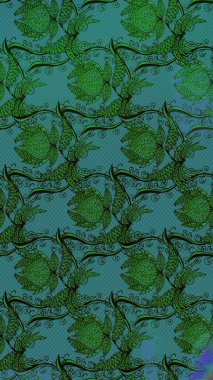 Çiçekli çiçek deseni, suluboya. Raster deseni. Küçük çiçekte güzel bir çiçek deseni..