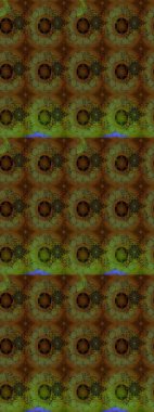 Eskiz geçmişi. Tomurcukları papatya çiçekleri olan sevimli bir çiçek deseni. Kumaş, tekstil, duvar kağıdı baskısı için. Raster illüstrasyonu. Eski usul. Miles Fleur, dandik süs.