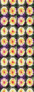 Karalama çiçeği. Zentangle soyut çiçekleri. Renkli Bahar Teması eskiz kalıbı. Raster illüstrasyonu. Düz Çiçek Elementleri Tasarımı. Şirin kumaş deseni.