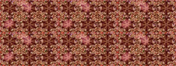 Duvar kâğıdı barok, İspanyol kumaşı. Kahverengi ve kırmızı renklerde altın elementler. Kusursuz raster arka plan. Şık bir grafik desen. Çiçek deseni.