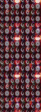 Raster illüstrasyonu. Güzel kumaş deseni. Bahar çiçekli güzel bir çiçek deseni..