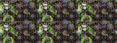 Kızılderili desenli desenli desenli şal deseni. Etnik Mandala süsü. Raster Henna dövme stili. Tekstil, tebrik kartı, boyama kitabı, telefon kılıfı baskısı için kullanılabilir.