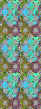 Çiçekleri, deniz kabukları, mandalaları ve suluboya efektleriyle donanma geçmişi. Kusursuz etnik tasarım. Yatak çarşafları, ceket, paket tasarımı, kumaş ve moda kavramları için tekstil baskısı.