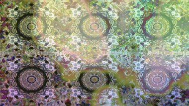 Kusursuz raster arka plan. Duvar kâğıdı barok, İspanyol kumaşı. Tarafsız ve gri renklerde grafiksel modern kusursuz desen. Kusursuz çiçek deseni.