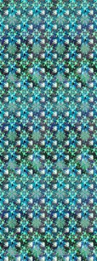 Mavi renkli çiçekler. Çiçekli karalama şeklinde Raster çiçek deseni. Nazik, narin çiçek arkaplanı.