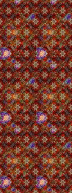 Küçük bir çiçekte eskiz deseni. Güzel kumaş deseni. Hoş bir çiçek geçmişi var. Raster illüstrasyonu.