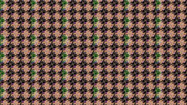 El çizimi çiçek çizimi deseni (fayans). Tekstil için suluboya eskiz deseni. Sevimli çiçekli, desenli, siyah renkli çizim deseni.