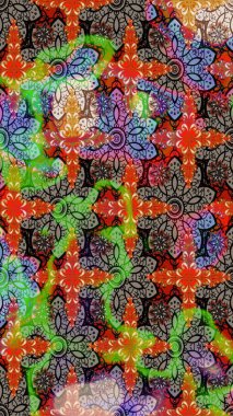 Düz Çiçek Elementleri Tasarımı. Renkli Bahar Teması eskiz kalıbı. Çiçek desenli eskiz, yaz çiçekleri. Kahverengi ve bej renkli çiçekler.