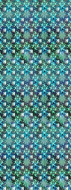 Mavi renkli çiçekler. Çiçekli karalama şeklinde Raster çiçek deseni. Nazik, narin çiçek arkaplanı.