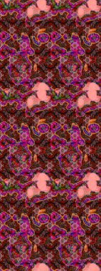 Raster illüstrasyonu. Bahar çiçekleriyle güzel bir çiçek deseni çizmişsin. Güzel kumaş deseni.