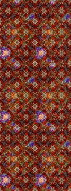 Küçük bir çiçekte eskiz deseni. Güzel kumaş deseni. Hoş bir çiçek geçmişi var. Raster illüstrasyonu.