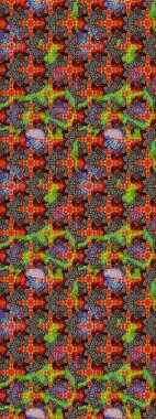 Renkli Bahar Teması eskiz kalıbı. Çiçek desenli eskiz. Kahverengi ve bej renkli çiçekler. Düz Çiçek Elementleri Tasarım Raster illüstrasyonu.