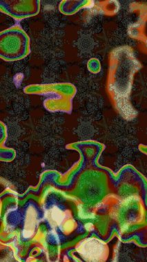 Yapraklı çizim şekli. Tekstil için figür. Davetiye ve kartpostal tasarımı için dekoratif çiçek unsurları. Poster ya da kapak için arka plan. Sevimli zarif çiçekler Raster illüstrasyonu.