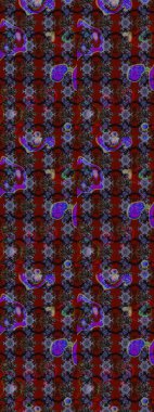 Küçük çiçekte güzel bir desen. Küçük renkli çiçekler. Motley illüstrasyonu. Moda baskıları için zarif bir şablon. Kırmızı ve kahverengi çiçekli bahar çiçekleri.