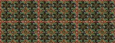 Kahverengi ve gri renklerde altın elementlerle kusursuz desen. Klasik klasik klasik arka plan. Klasik raster sarısı, kusursuz desen. Geleneksel oryantasyon süsü.