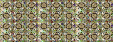 Altın elementli gri ve nötr renkler. Raster illüstrasyonu. Kusursuz altın desenli bukleler. Doğu tarzı arabesk. Raster altın desen.