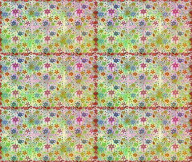 Raster illüstrasyonu. Nötr ve bej renkli papatyaların nötr ve bej renkli desenleri. Tarafsız ve bej renklerde.