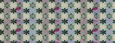 Tomurcukları çiçek olan sevimli bir çiçek deseni. Eskiz geçmişi. Raster illüstrasyonu. Kumaş, tekstil, duvar kağıdı baskısı için. Eski usul. Raster..