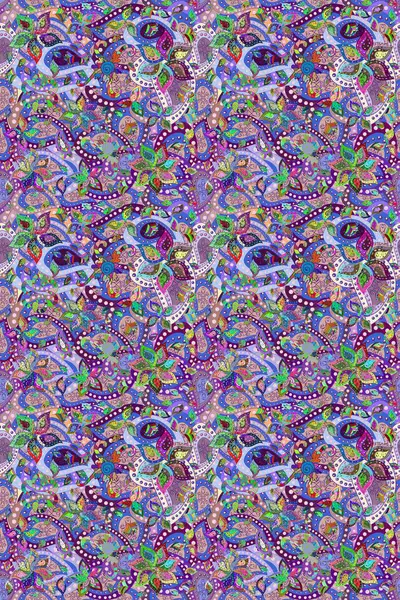 Güzel kumaş deseni. Düz Çiçek Elementleri Tasarımı. Yazdır. Renkli Yaz Temalı Kusursuz Arkaplan. Güzel, pürüzsüz bir desen. Raster çiçekli arka plan.