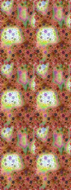 Sevimli çiçek desenli küçük çiçek. Raster resim. Sorunsuz.