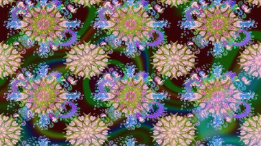 Güzel kumaş deseni. Hoş bir çiçek geçmişi var. Raster illüstrasyonu. Küçük çiçekte çizim deseni.