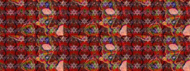 Çiçekli, yapraklı, çiçek desenli eskiz. El çizimi. Raster illüstrasyonu.