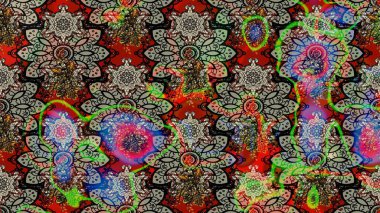 Raster illüstrasyonundaki çiçek desenli çizim. Suluboya tarzında gri renkte çiçekler.