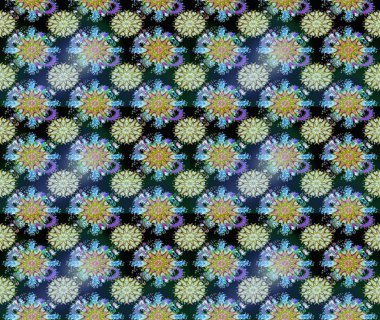 Modern stil dokusu. Çiçek desenli raster, mavi ve nötr çizgi grafik desen soyut raster arkaplan.