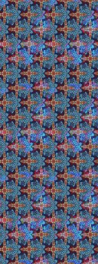 Sevimli çiçek raster deseni. Mavi renkli çiçekler. Düz Çiçek Elementleri Tasarımı. Renkli Yaz Teması çizim şablonu.