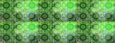 Yeşil ve nötr renklerde geleneksel, klasik, altın, pürüzsüz desen. Barok tarzında kusursuz bir doğulu süsü..