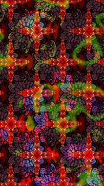 Raster - stok. Siyah ve kahverengi çiçekli eskiz deseni, suluboya çiçek deseni, sevimli çiçek, duvar kağıdı, kart veya kumaş için fayanslı.