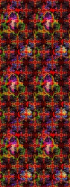 Kızılderili desenli desenli desenli şal deseni. Raster Henna dövme stili. Etnik Mandala süsü. Tekstil, tebrik kartı, boyama kitabı, telefon kılıfı baskısı için kullanılabilir.