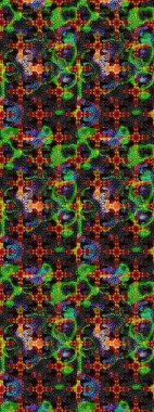 Botanik çizim kalıbı. Suluboya etkisi. Organik elementler. Raster deseni.