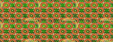 Geleneksel oryantasyon süsü. Klasik klasik klasik arka plan. Yeşil ve turuncu renklerde altın desenli altın elementler. Kusursuz klasik raster altın desenli.