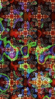 Küçük kahverengi ve siyah çiçeklerle oldukça eski bir besin torbası deseni. Tekstil, kumaş, kapaklar, duvar kağıtları, baskı, paket, koleksiyon defteri, örgü, dekupaj için çiçek arkaplanı..