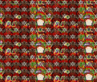 Renkli Bahar Teması eskiz kalıbı. Chichi 'nin kumaş kalıbını çiz. Çiçek deseni. Düz Çiçek Elementleri Tasarımı. Raster illüstrasyonu.