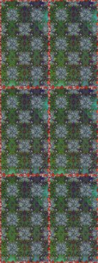 Güzel kumaş deseni. Raster suluboya deseni, narin çiçekler, yeşil ve gri çiçekler, tebrik kartı şablonu..