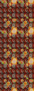 Hoş bir çiçek geçmişi var. Raster illüstrasyonu. Güzel kumaş deseni. Küçük çiçekte çizim deseni.