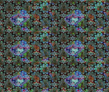 Çiçekli eskiz çizimi. Renkli Yaz Temalı eskiz kalıbı. Düz Çiçek Elementleri Tasarımı. Mavi renkte çiçekler.