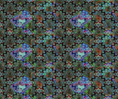 Çiçekli eskiz çizimi. Renkli Yaz Temalı eskiz kalıbı. Düz Çiçek Elementleri Tasarımı. Mavi renkte çiçekler.