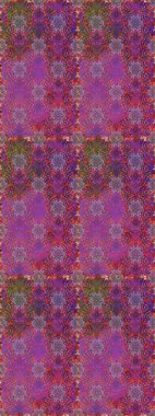 Çiçeksel mor ve kahverengi pürüzsüz desen. Raster çiçek izi. Klasik taslak çizimi.