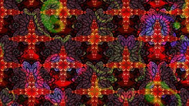 Suluboya tarzında siyah renklerde. Küçük çiçekli yay deseni çiz. Raster illüstrasyonu.